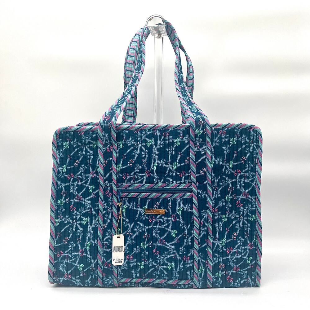 SIMPLY SOUTHERN Large Quilted Tote Bag, NWT